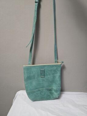 Portland Leather Mint Green Crossbody Bag